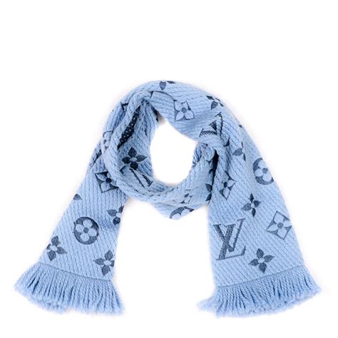 lv blue scarf|genuine louis vuitton scarf.